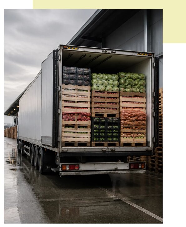 Перевозка плодоовощной продукции в Лесосибирск по цене от 5208 р. | Агросервис-Лсс