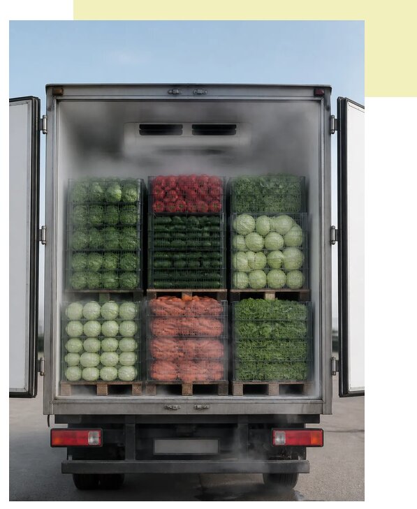 Перевозка охлажденных овощей в Лесосибирск по цене от 5208 р. | Агросервис-Лсс